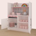 Ver imagem 6 de Quarto Infantil Completo Viagem Encantada 4 Portas 1 Gaveta Branco - Panorama Móveis