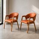 Ver imagem 1 de Kit 2 Poltronas Jantar Design Atemporal Confortáveis & Ergõnomicas