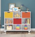 Ver imagem 3 de Nicho Organizador com 3 Gavetas Color e Rodízios - Qmovi