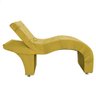 Maca Estética Estofada Reclinável Ergonômica Suede Eliana:amarelo - 3
