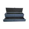 RECAMIER PUFF BAÚ SAPATEIRA COM GAVETA 1,38 CM PARA CAMA BOX PADRÃO - CINZA ESCURO CHUMBO - 1