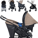 Ver imagem 3 de Carrinho de Bebe Bebe Conforto Moises Burigotto Ecco CZ Bege