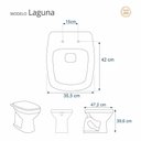 Ver imagem 3 de Tampa de Vaso Sanitario Almofadada Laguna Branco para Bacia Hervy