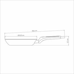 Frigideira Milazzo Alumínio Antiaderente 20 Cm Amêndoa Tramontina - 6