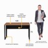 Escrivaninha Mesa de Escritório 120cm Multimóveis CR25327  - 3