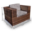 Ver imagem 3 de Conjunto Bora Bora - 1 Sofá 2 Lugares + 2 Poltronas + 1 Mesa de Centro - Tinharé