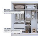 Ver imagem 6 de Guarda-Roupa 3 Portas de Correr 100% MDF