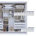 Ver imagem 7 de Guarda Roupa Casal 3 Portas de Correr 100% MDF