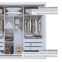 Ver imagem 5 de Guarda Roupa Casal 3 Portas de Correr 100% MDF