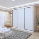 Ver imagem 1 de Guarda-Roupa 3 Portas de Correr 100% MDF