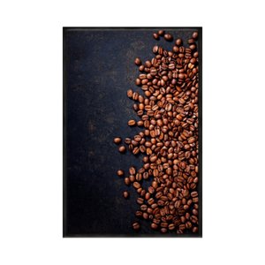 Quadro Decorativo 40x60cm Vidro Graos de Cafe Bba004