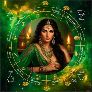 Toalha Tarot Tecido Exú Bandeira Cigana 70cm- Escolha Modelo:toalha Cigana Esmeralda