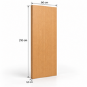 Ver imagem 2 de Folha de Porta de Madeira Lisa Grando Semi-Oca 210CMX90CM
