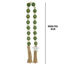 Ver imagem 3 de Colar Decorativo Estrela Branco e Verde 80 cm - D’Rossi Colar Estrela