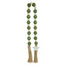 Ver imagem 1 de Colar Decorativo Estrela Branco e Verde 80 cm - D’Rossi Colar Estrela