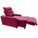 Ver imagem 2 de Poltrona Retratil e Reclinavel com Rodape Regulavel Sala Quarto Amamentação Azera Vermelho