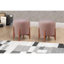 Ver imagem 3 de Puff Decorativo Banqueta Thor Luxo Veludo