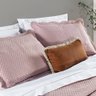 Colcha Queen Chess Dupla Face Micropercal 200 Fios 3 Peças - Rosa Suave - 2