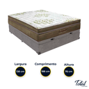 Ver imagem 3 de Cama Box Baú Casal Cinza e Colchão Gold Ultragel Molas Ensacadas Ortobom