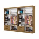 Ver imagem 2 de Closet Casal Duplo Lu 8 Portas 4 Gavetas Cinamomo com Off White