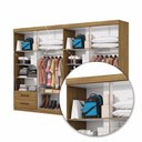 Ver imagem 6 de Closet Casal Duplo Lu 8 Portas 4 Gavetas Cinamomo com Off White