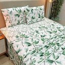 Ver imagem 2 de Jogo de Cama Lençol Casal Topázio Percal 300 Fios 4 Peças - Esmeralda - 100% Poliéster
