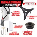 Ver imagem 3 de Roçadeira Alta Performance Kawashima Kw43-le 43cc 1,7hp C/ Faca 3 Pontas e Cabeçote Nylon