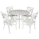 Ver imagem 1 de Conjunto de Mesa com 4 Cadeiras Modelo Liz Branco