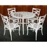 Conjunto de Mesa com 4 Cadeiras Modelo Liz Branco - 4