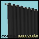 Ver imagem 4 de cortina blackout Turin bloqueia luz 5,00 x 2,70 sala preto