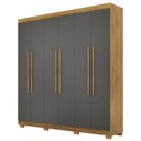 Ver imagem 1 de Guarda Roupa Casal Elegance 6 Portas Nature Alasca Vila Rica