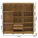Ver imagem 2 de Guarda Roupa Casal Elegance 6 Portas Nature Alasca Vila Rica