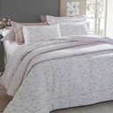 Ver imagem 1 de Edredom Queen 200 Fios Vintage Loves - Kacyumara Rosé