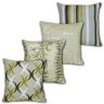 Kit 4 Capas de Almofada Suprema em Tons Verde Oliva 44x44cm - 8