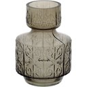 Ver imagem 1 de Vaso 22x16x16cm Vidro Cinza