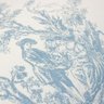 Papel de Parede Toile de Jouy Azul Vinilico Lavável+ Cola para Aplicação - 5