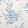 Papel de Parede Toile de Jouy Azul Vinilico Lavável+ Cola para Aplicação - 4