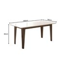 Ver imagem 2 de Mesa de Jantar Liz 160cm Amêndoa/off White - Poliman