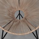 Ver imagem 5 de Poltrona Acapulco com Estrutura Preta - Areia Abra Casa