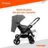 Carrinho com Bebê Conforto Travel System Choice Voyage Cinza Melange - 6
