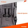 Carrinho com Bebê Conforto Travel System Choice Voyage Cinza Melange - 10
