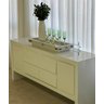Bandeja Grande Vidro Branco Decoração Luxo 60x35 - 3