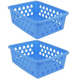 Kit 8 Cestos Multiuso Médio Azul 20x6,5x15cm Pp 1031 Uninjet - 2