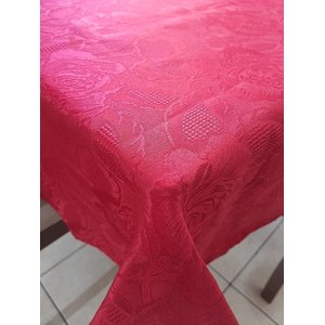toalha de mesa retangular tecido jacquard bordo 1,40x2,00