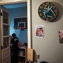 Ver imagem 2 de Relógio de Parede - Basquete -efeito 3d -25x25x2cm