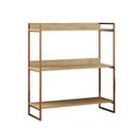 Ver imagem 2 de Buffet Aparador Industrial 3 Prateleiras Córdoba 95cm Cobre e Castanho Marrom