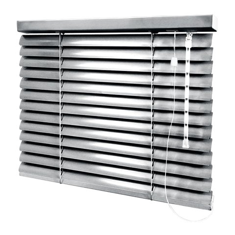 Persiana Horizontal - 1,50m Larg X 1,70m Alt - Alumínio 50mm - Cor: Prata - Persianet