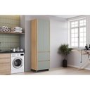 Ver imagem 1 de Armário Multiuso Lavanderia Marquesa C/ 2 Portas e 2 Gavetas 70cm Nature/verde - Nesher