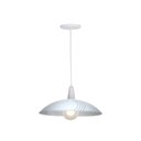 Ver imagem 1 de Lustre Pendente Vitro Redondo 40cm Branco Linhas - 1228 Med Br