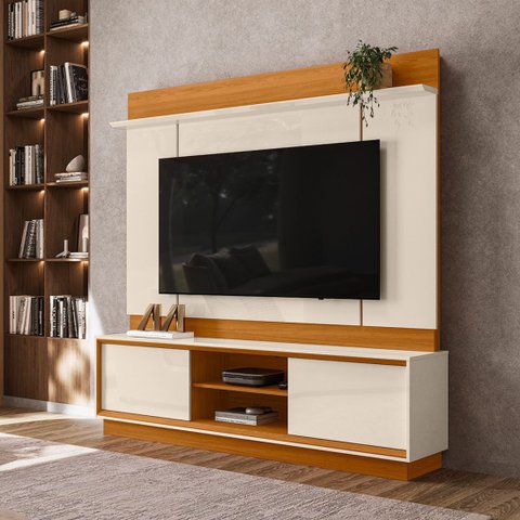 Painel Rack de Tv Siena Moderno 183,5cm Eras 656 Madetec